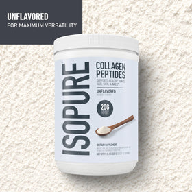 Isopure Poudre de Collagène 20g ajoutée dans un smoothie