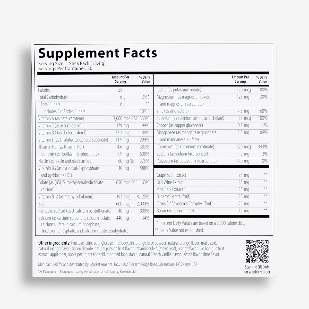 Isotonix Multivitamines, sachets prêts à l'emploi
