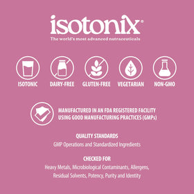 Isotonix OPC-3 Beauty Blend étiquette avec acide hyaluronique