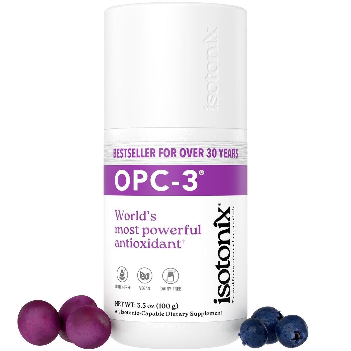 Isotonix OPC-3 complément antioxydant contenant 30 portions vue de face