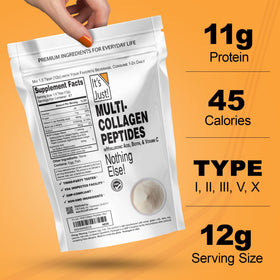 It's Just! Multi Collagen Peptides 590g ingrédients listés sur l'emballage