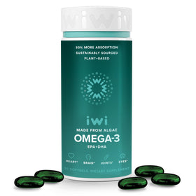 Iwi Omega-3 30 gélules vue de face avec emballage