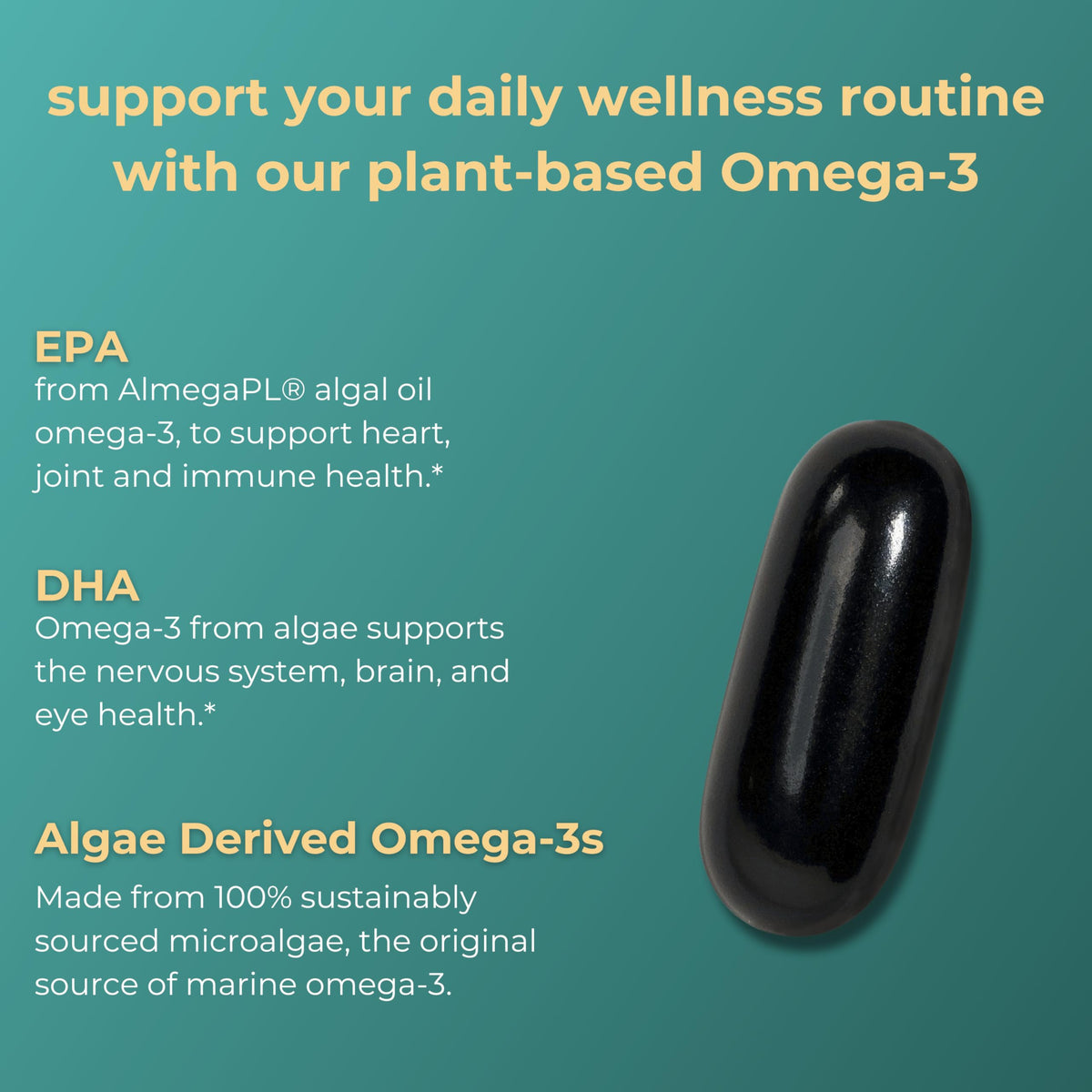 Iwi Omega-3 60 gélules d'algues emballage