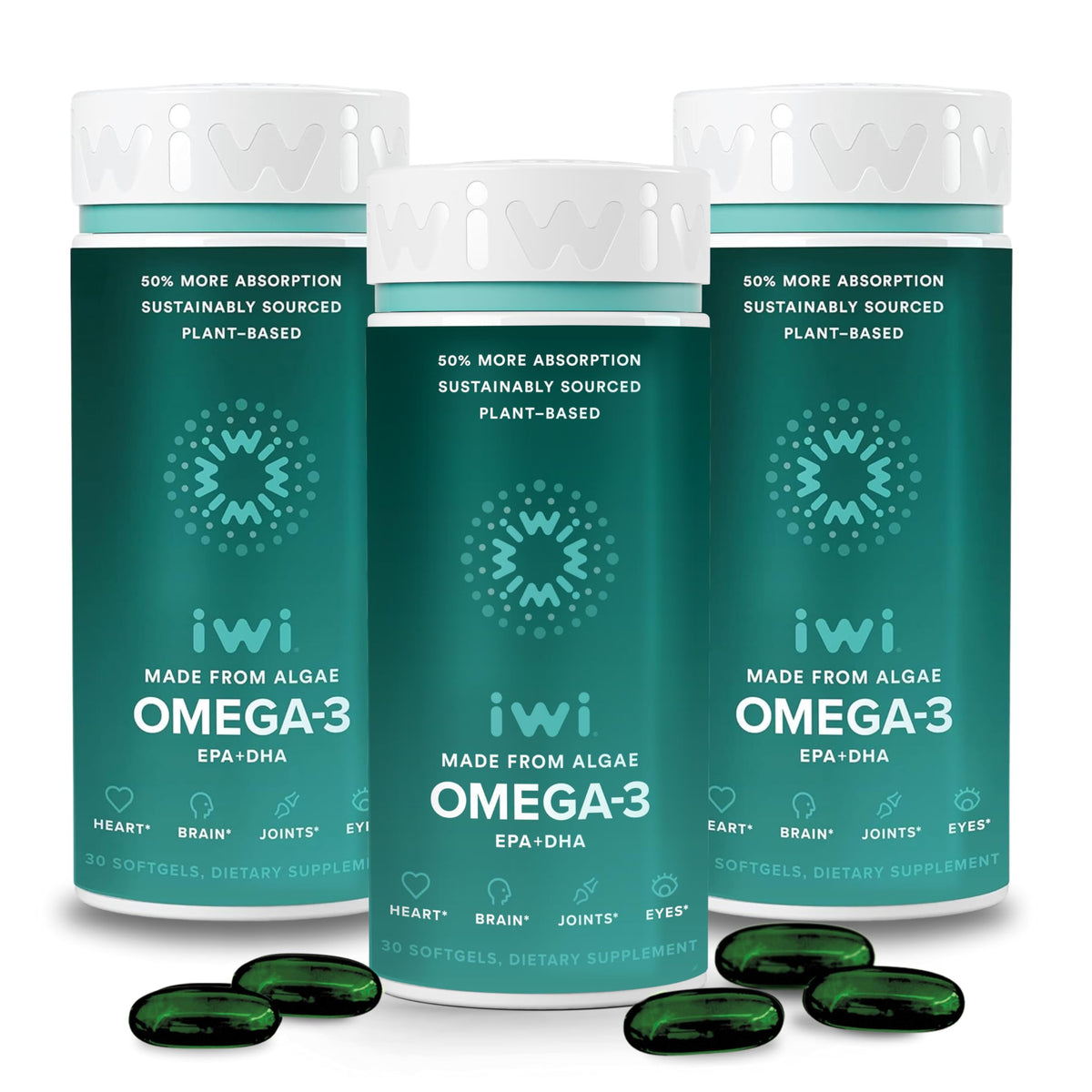 Iwi Omega-3 90 gélules vue de face
