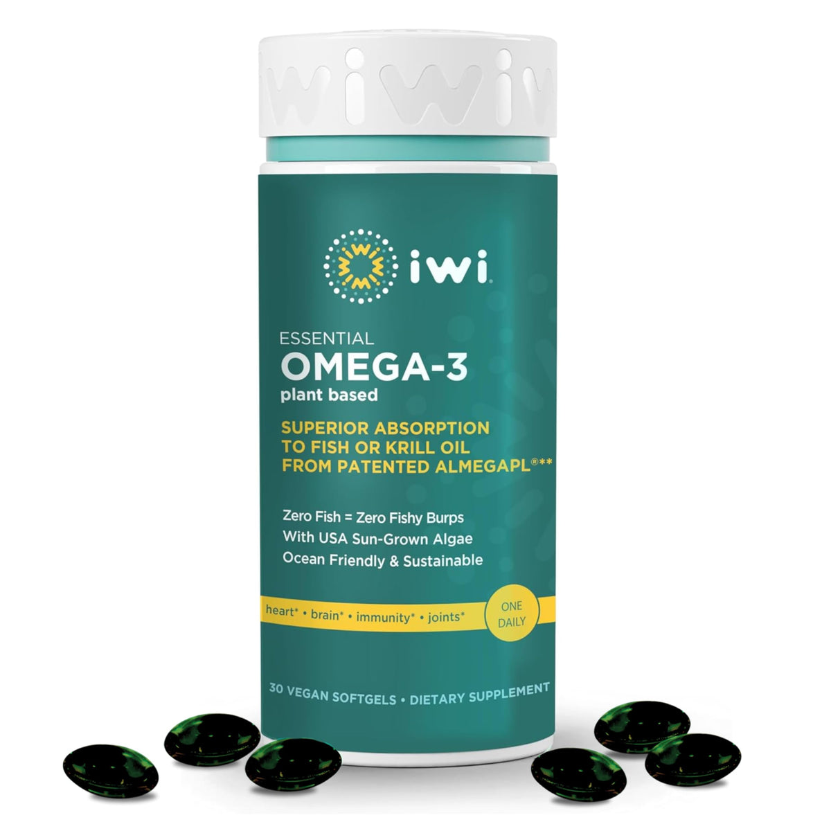 Iwi Omega-3 Essentiel 30 gélules végétales, boîte avant