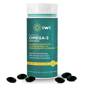Iwi Omega-3 Essentiel 30 gélules végétales, boîte avant