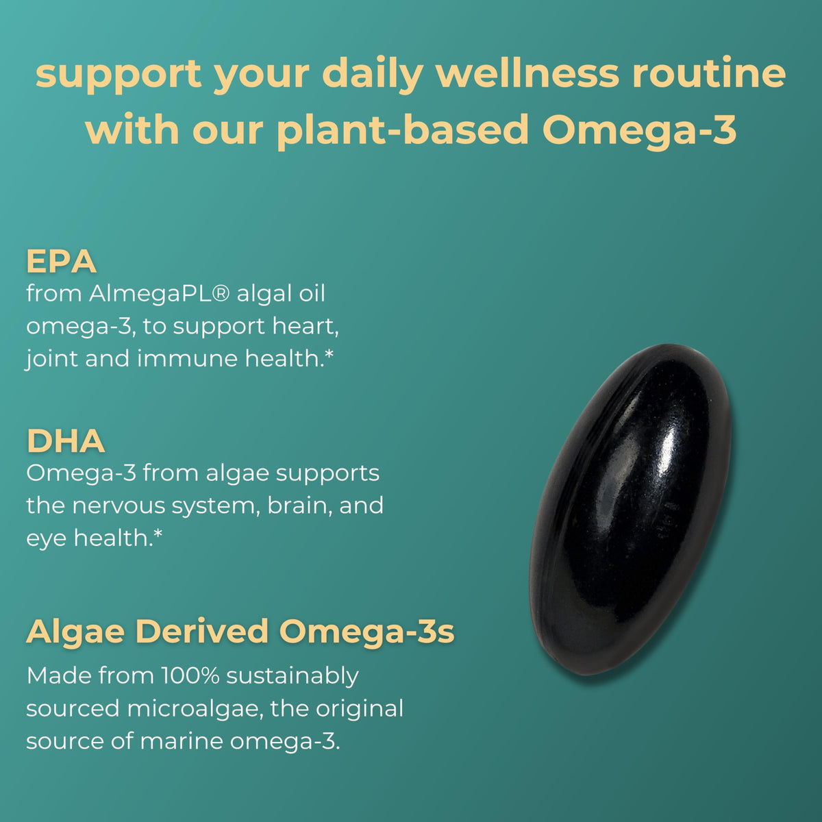 Iwi Omega-3 Essentiel 30 gélules végétales, gélule sur fond blanc