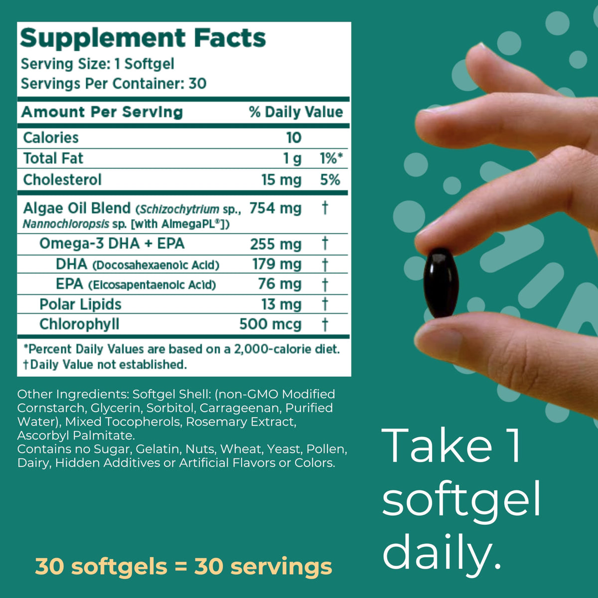 Iwi Omega-3 Essentiel 60 gélules végétales avec une gélule en gros plan