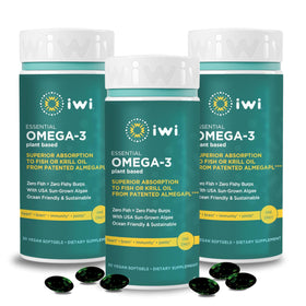 Iwi Omega-3 Essentiel 90 gélules végétales vue de face