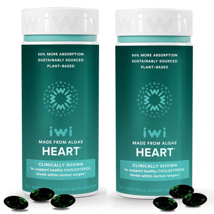 Iwi Omega-3 Végétal 120 gélules, vue de face avec emballage