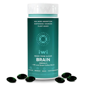 Iwi Omega-3 Végétal 60 gélules vue de face avec emballage
