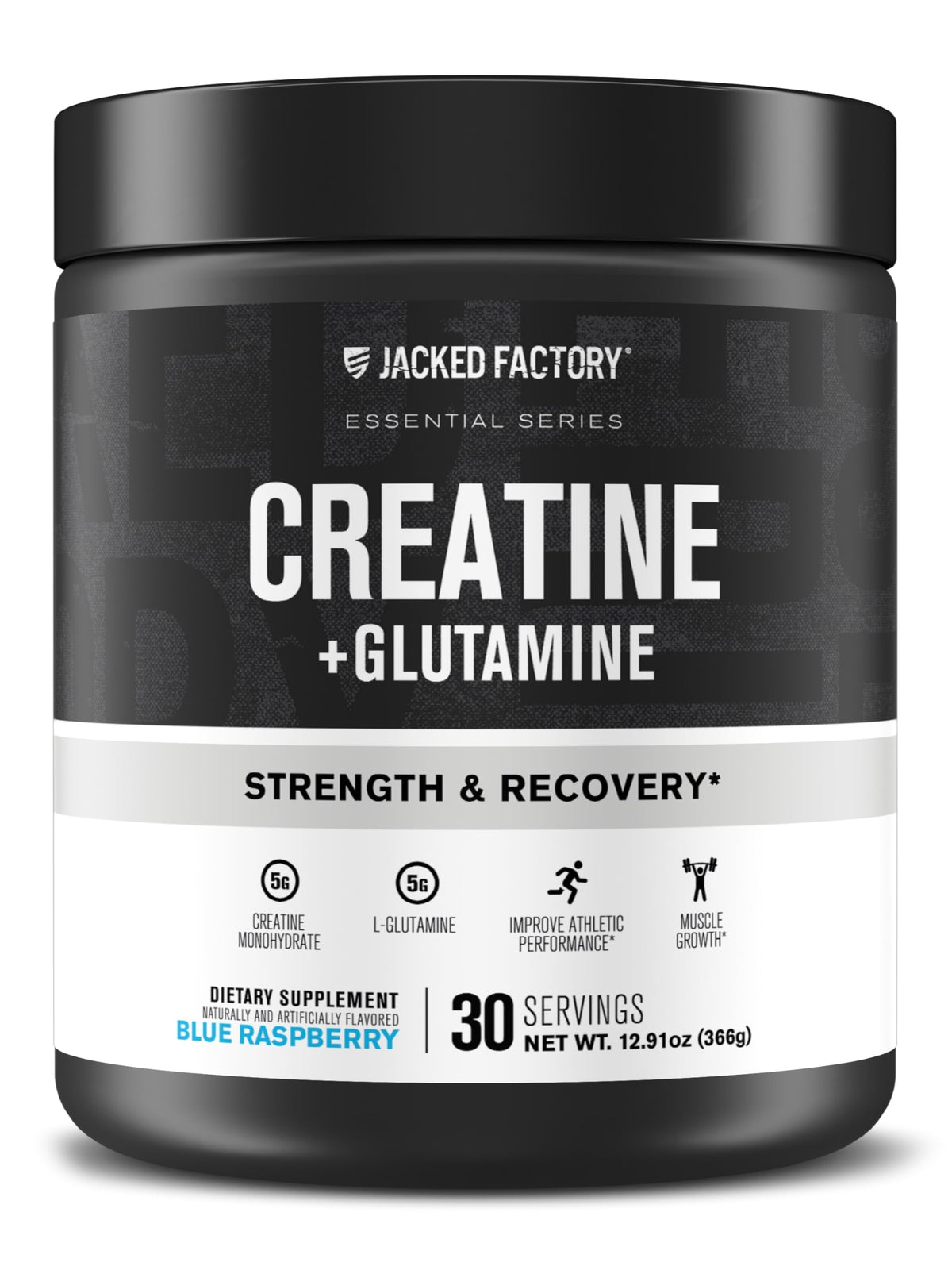 Jacked Factory Créatine + Glutamine 30 portions emballage avant