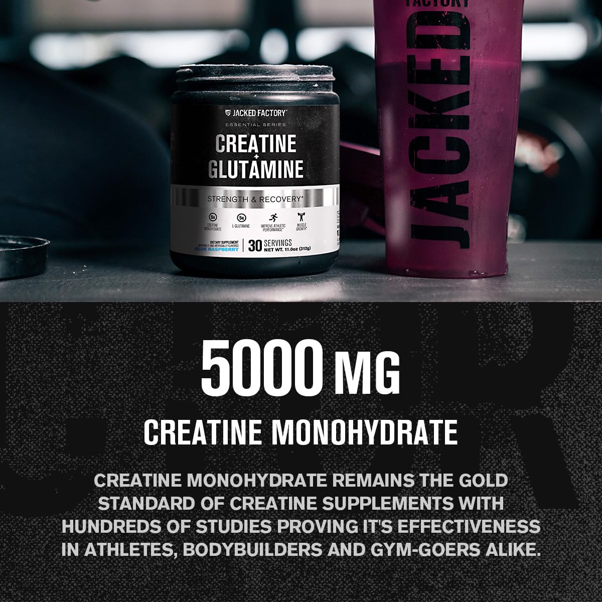 Jacked Factory Créatine + Glutamine dosette ouverte