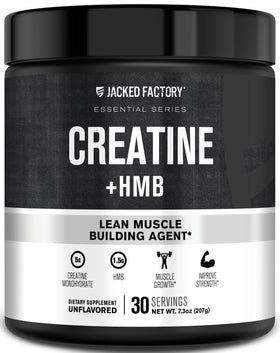 Jacked Factory Créatine HMB poudre non aromatisée vue de face