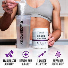 Jacked Factory Créatine pour Femmes, cuillère doseuse incluse
