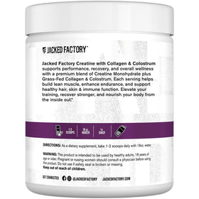 Jacked Factory Créatine pour Femmes, cuillère doseuse remplie de poudre