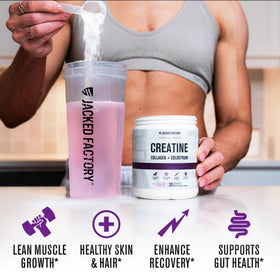 Jacked Factory Créatine pour Femmes ingrédients sur l'étiquette