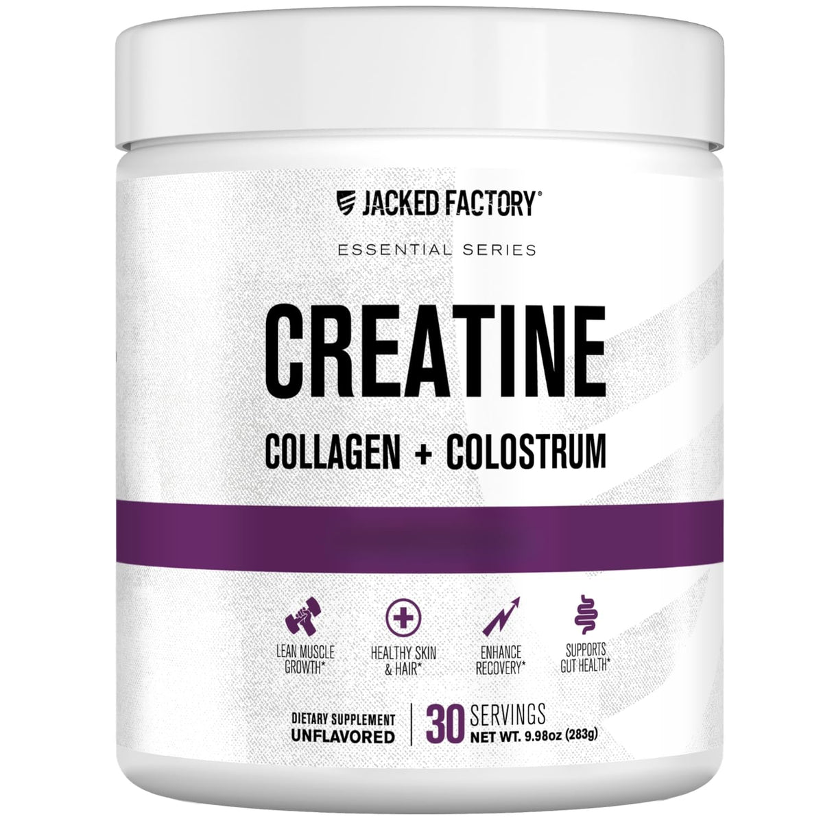 Jacked Factory Créatine pour Femmes, vue avant du produit
