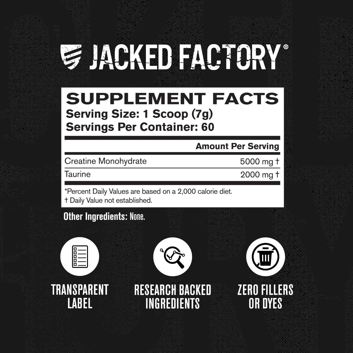 Jacked Factory Créatine + Taurine 5000mg en utilisation avec d'autres suppléments