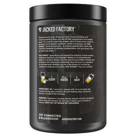 Jacked Factory EAA Surge Poudre d'acides aminés essentiels 372g emballage
