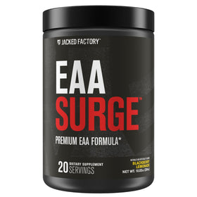 Jacked Factory EAA Surge Poudre d'acides aminés essentiels 372g vue de face
