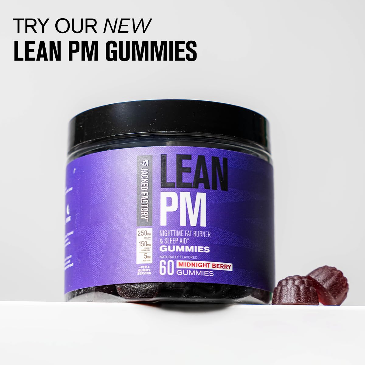 Jacked Factory Lean PM Brûleur de Graisse Nuit, étiquette détaillée