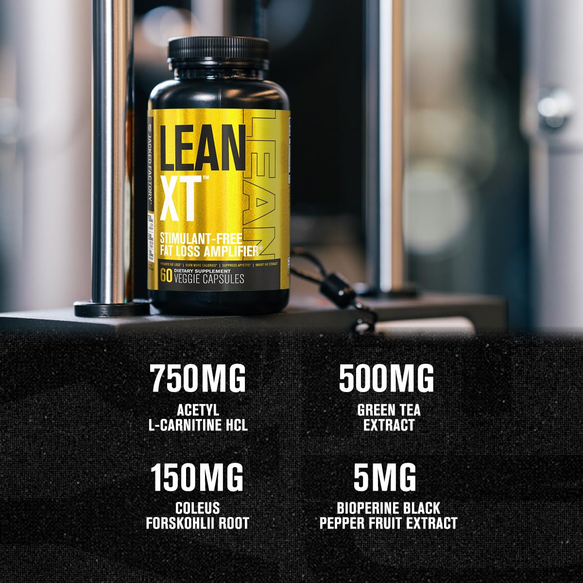 Jacked Factory Lean-XT Brûleur de Graisse pilules sur une surface