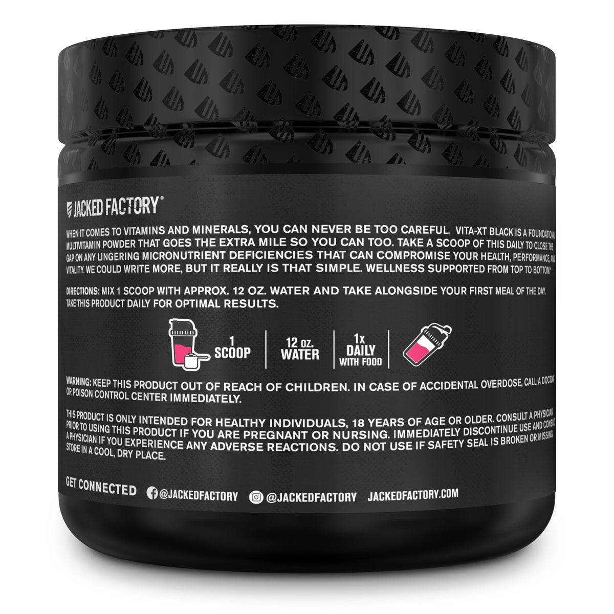 Jacked Factory Vita XT Poudre Multivitaminée 240g - texture de la poudre