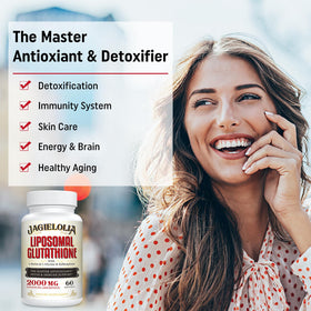 Jagielolia Glutathione Liposomal 2000 mg flacon de côté