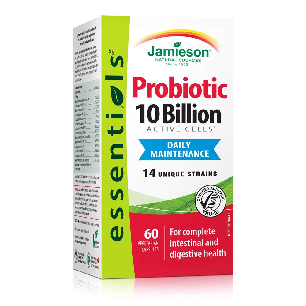 Jamieson 10 Milliards 60 capsules végétales, vue de l'avant