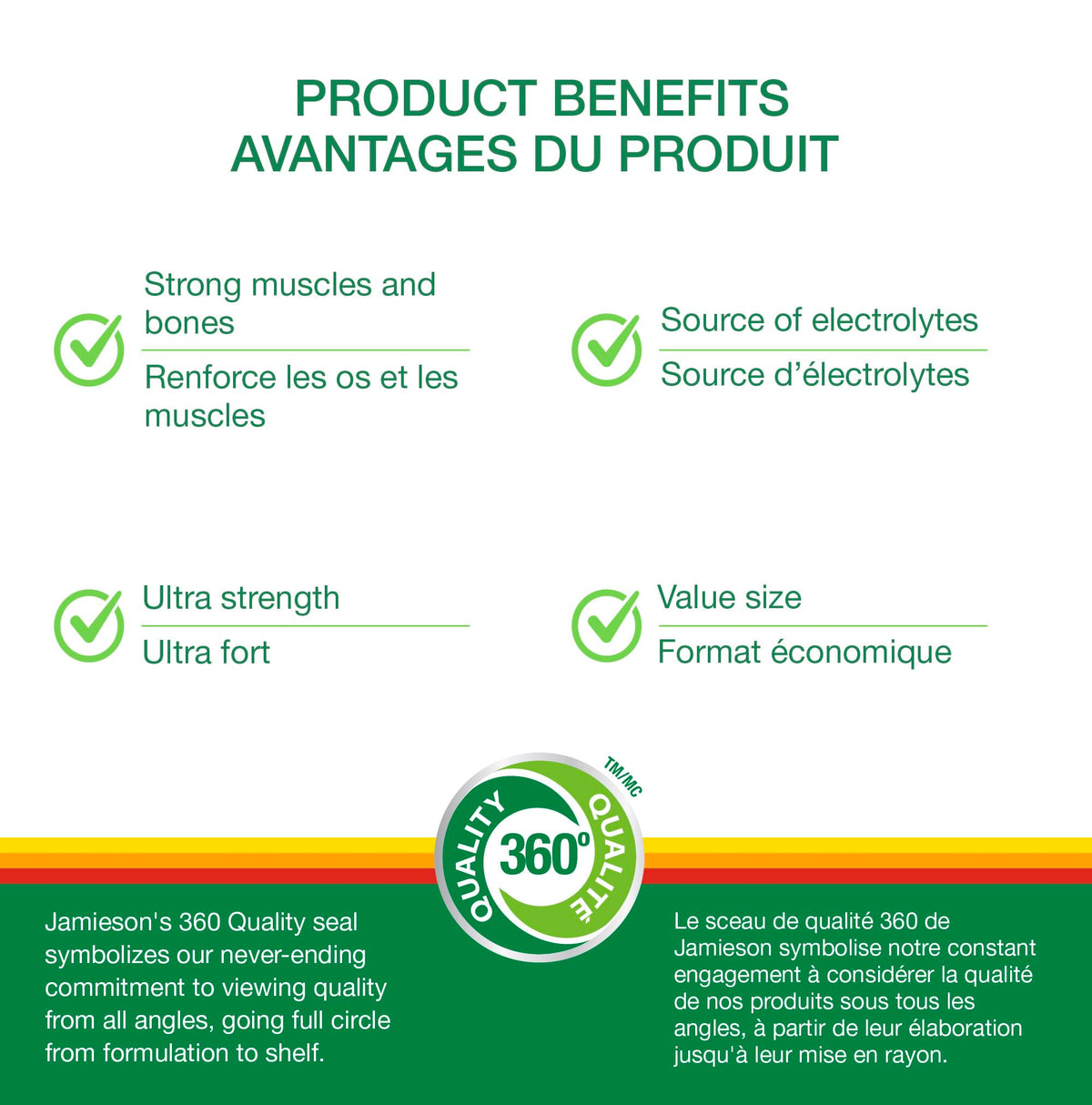 Jamieson 250 mg comprimés avec étiquette visible