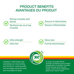 Jamieson 250 mg comprimés avec étiquette visible