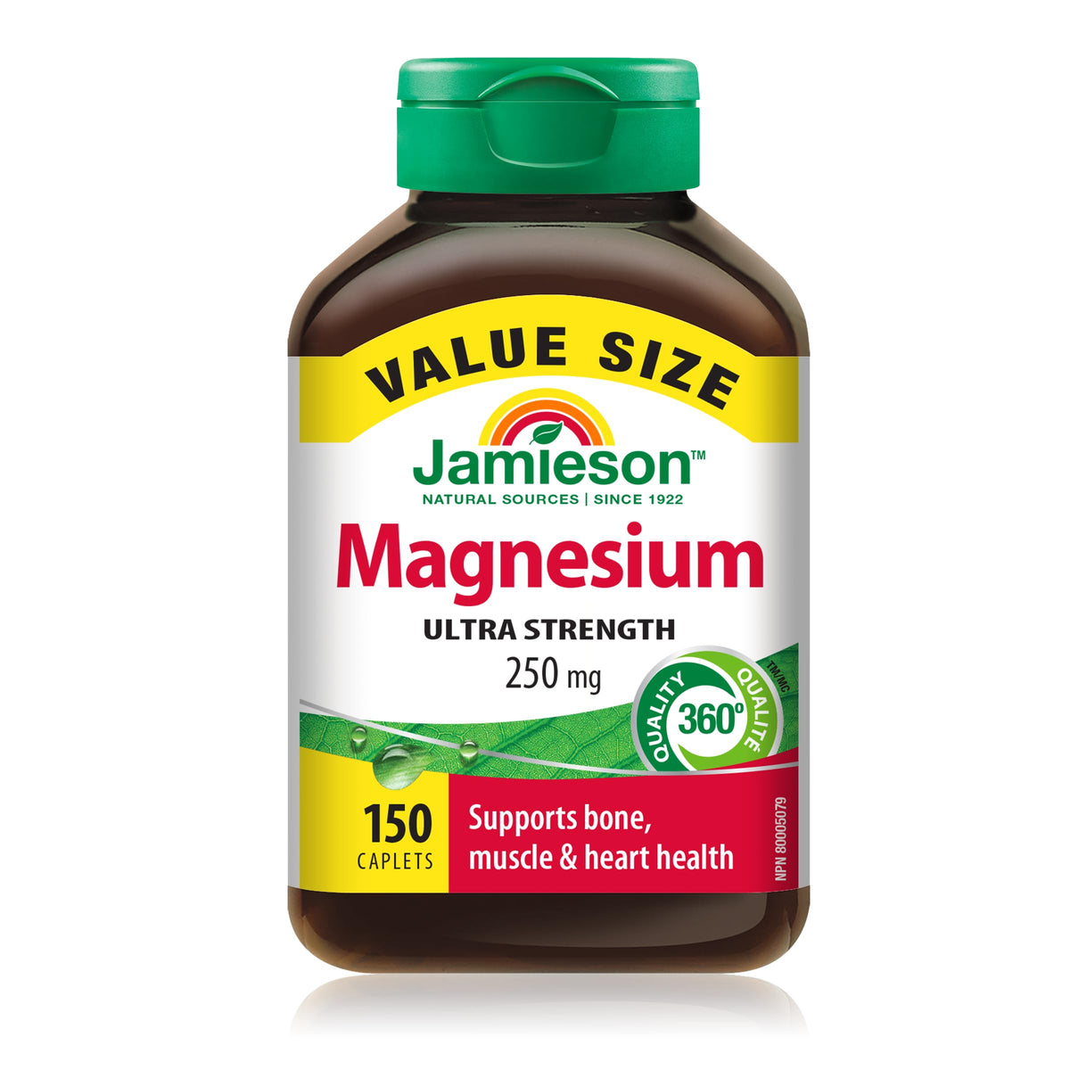 Jamieson Magnésium 250 mg 150 comprimés boîte vue de face