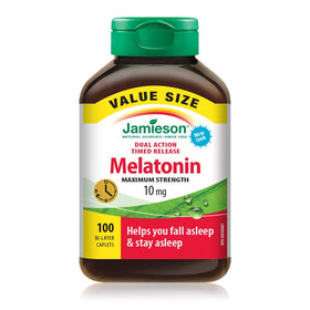 Jamieson Mélatonine 10mg 100 comprimés boîte vue de face