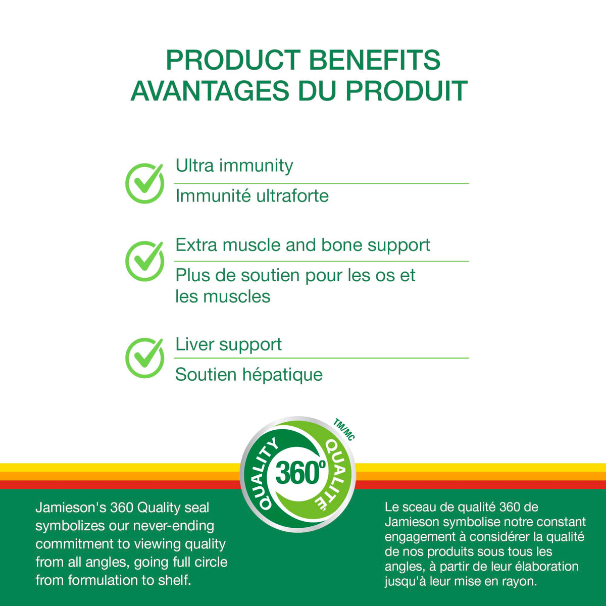 Jamieson Multivitamine Complète Max Force, capsules sur fond blanc