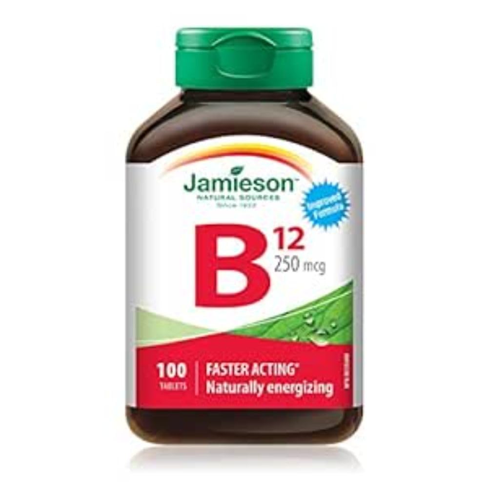 Jamieson Vitamine B12 250mcg comprimés, boîte de 100