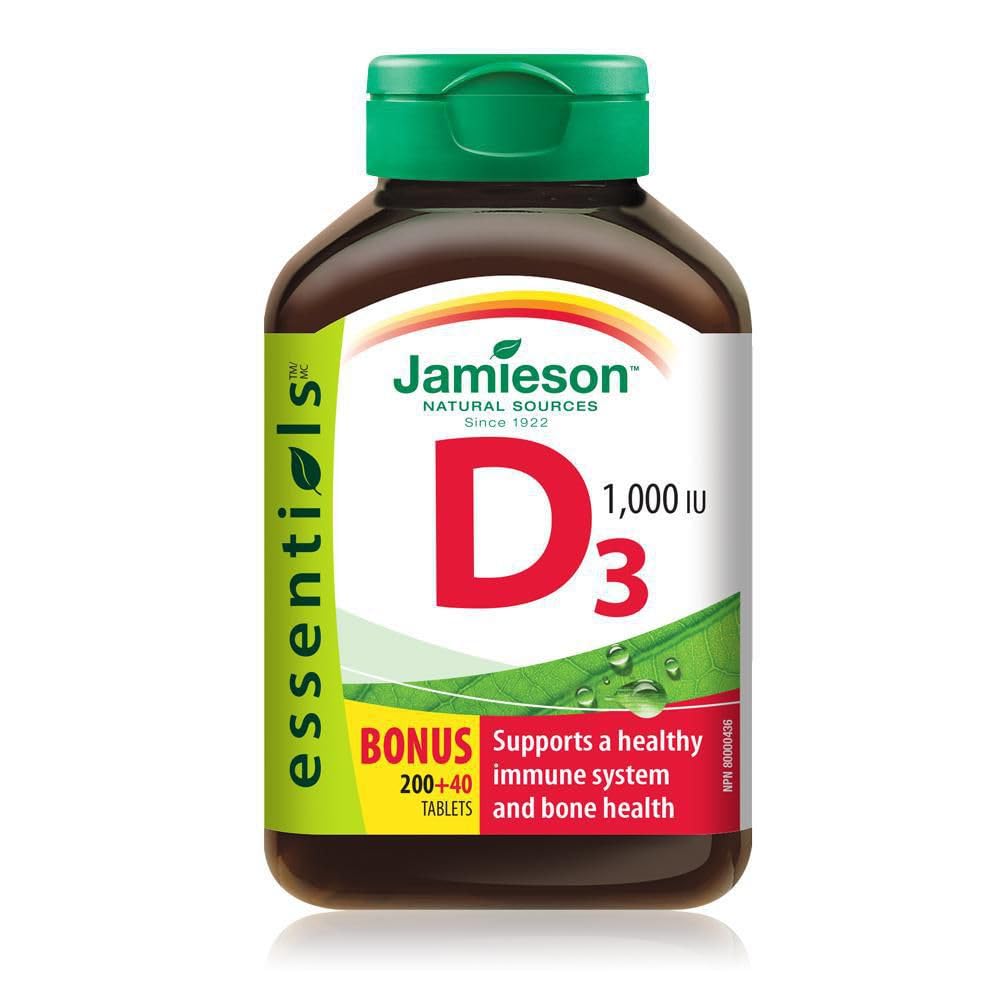 Jamieson Vitamine D3 1 000 UI 240 comprimés vue de face