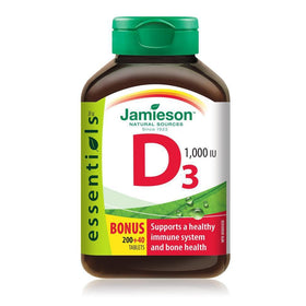 Jamieson Vitamine D3 1 000 UI 240 comprimés vue de face