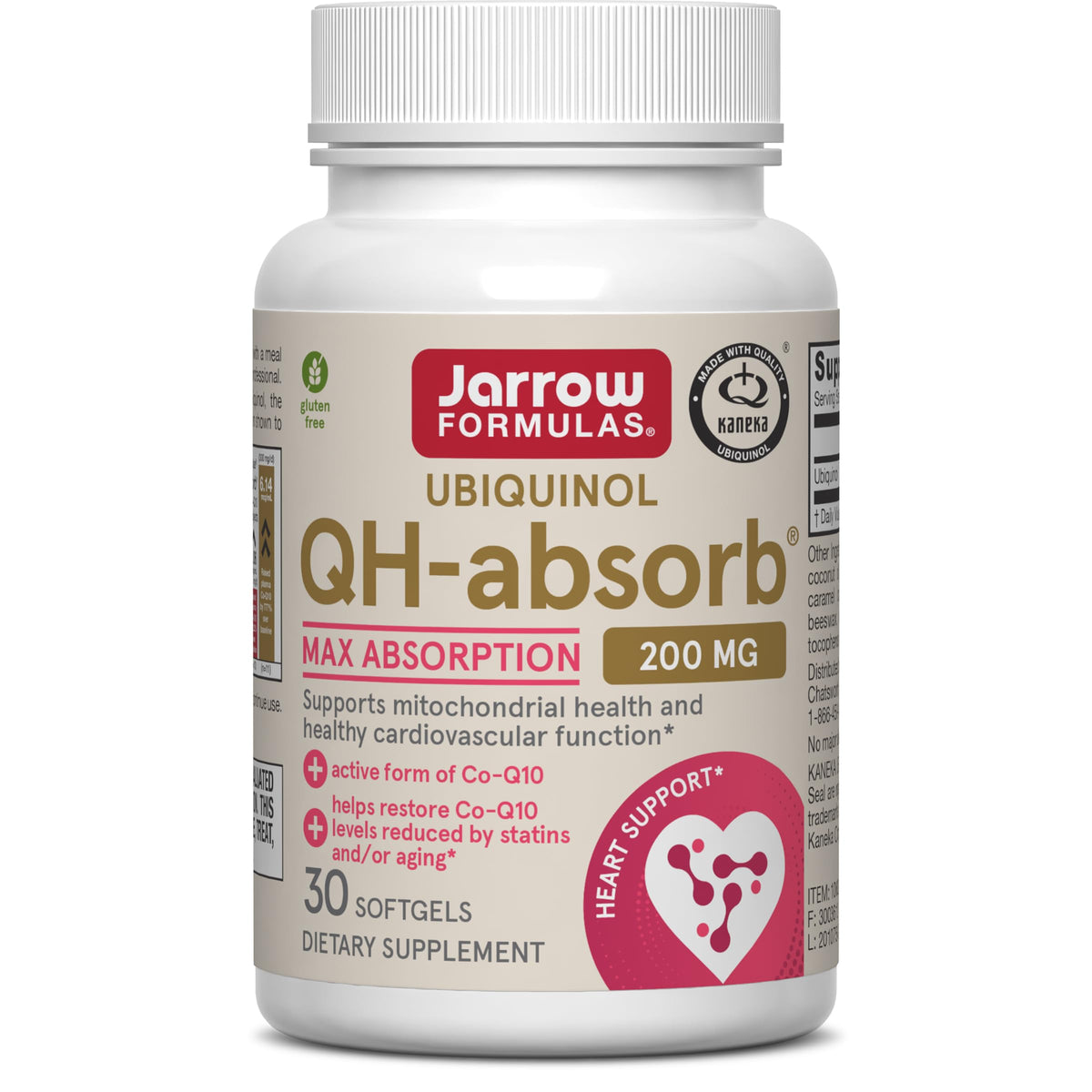 Jarrow CoQ10 Ubiquinol 200 mg gélules souples avant vue