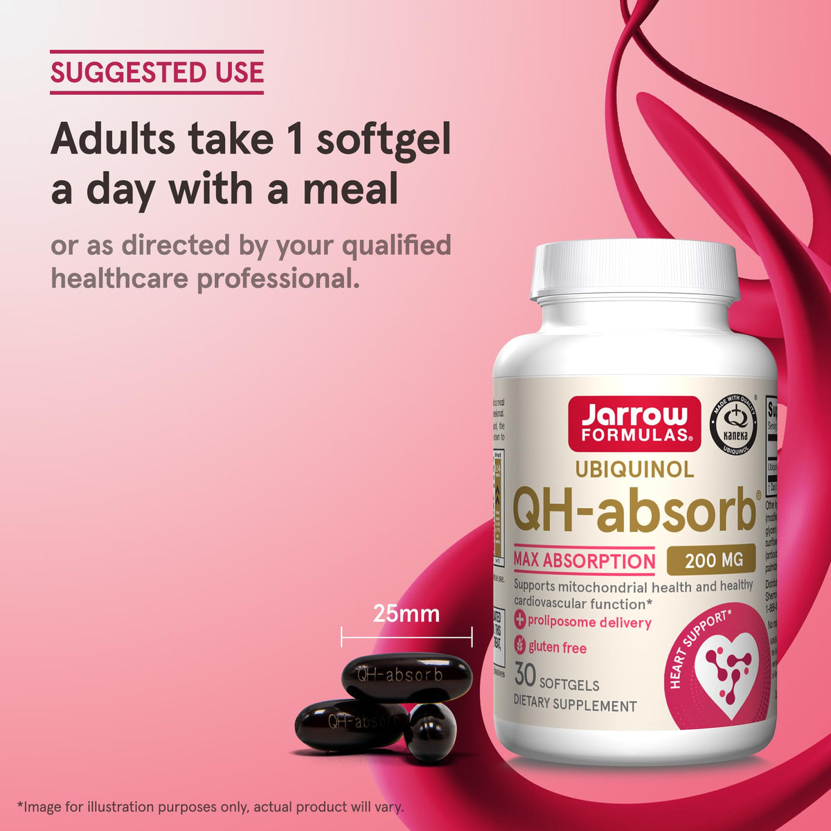 Jarrow CoQ10 Ubiquinol 200 mg gélules souples ouvertes