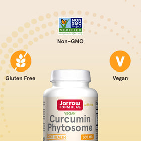Jarrow Curcumin Phytosome 500 mg capsules sur une table