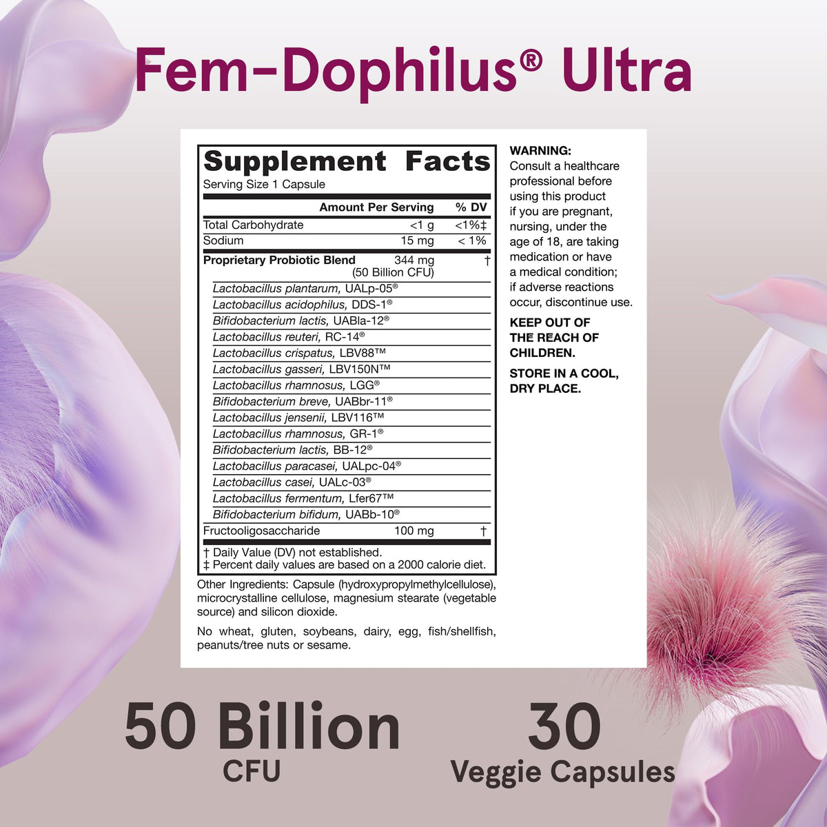 Jarrow Fem-Dophilus Ultra capsules dans une main