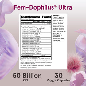 Jarrow Fem-Dophilus Ultra capsules dans une main