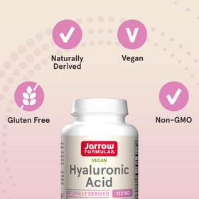 Jarrow Formulas Acide Hyaluronique 120 mg en milieu naturel