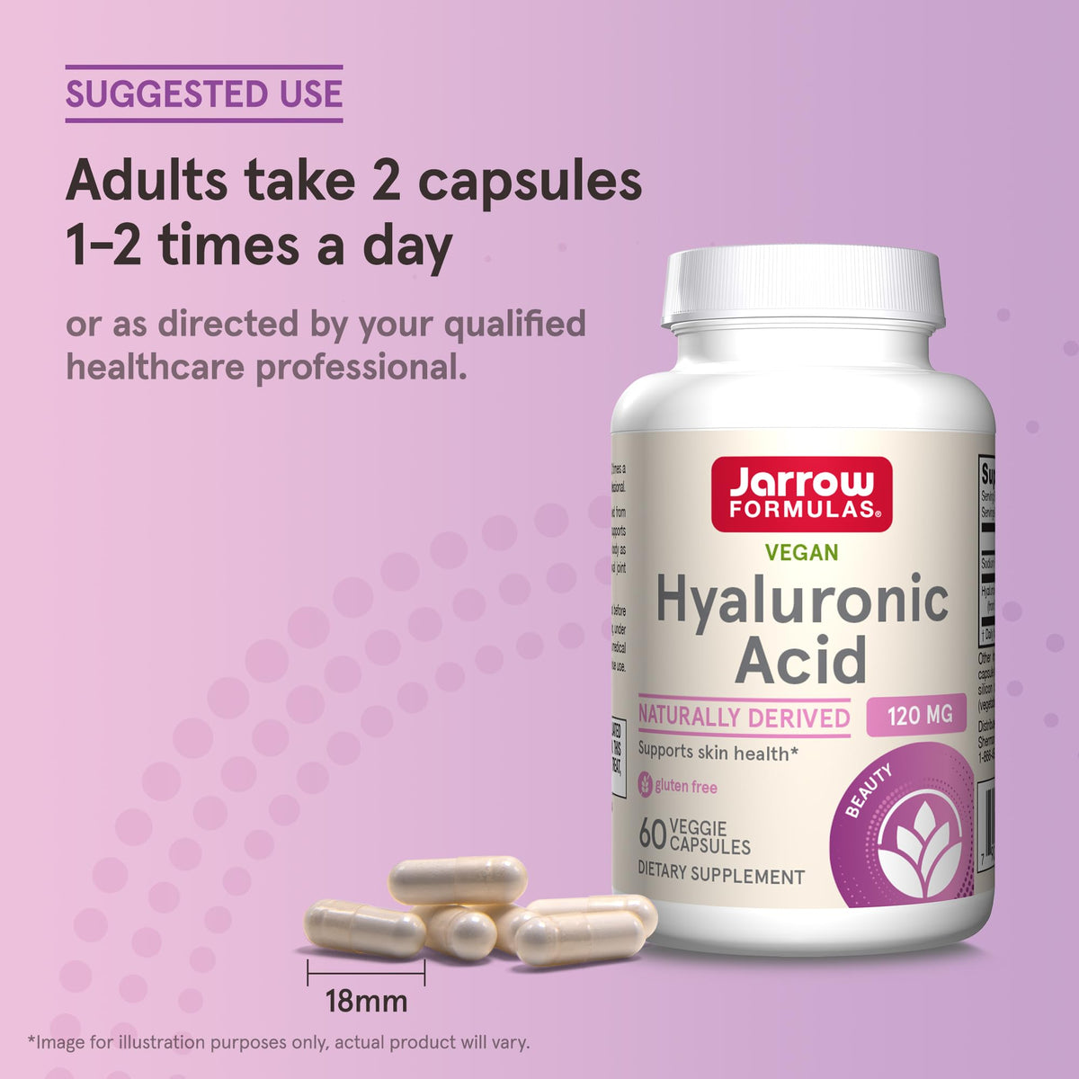 Jarrow Formulas Acide Hyaluronique 120 mg ingrédients
