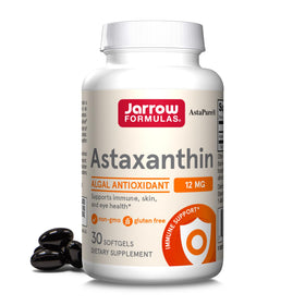 Jarrow Formulas Astaxanthin 12mg gélules souples avant
