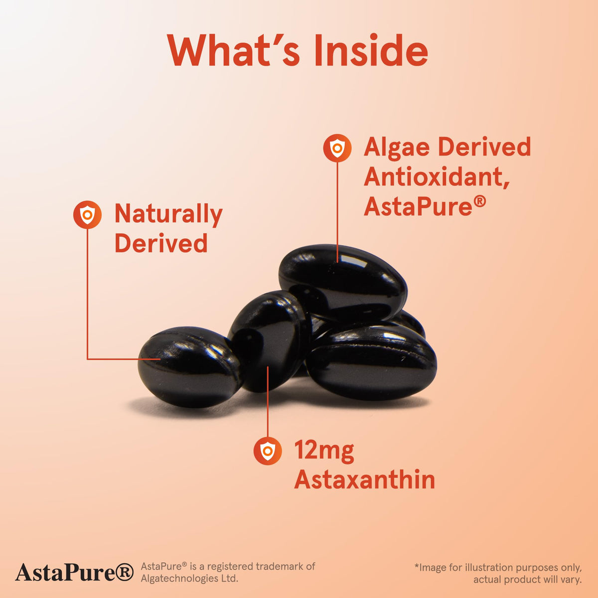 Jarrow Formulas Astaxanthin 12mg gélules souples côté