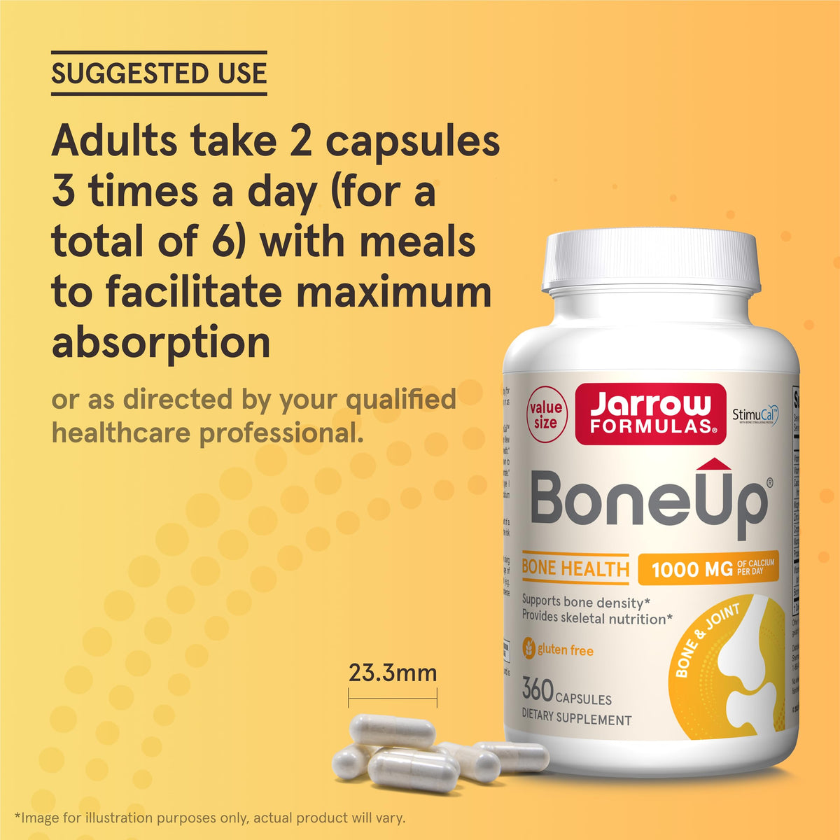 Jarrow Formulas BoneUp 360 capsules avec des fruits et légumes