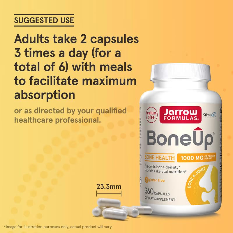 Jarrow Formulas BoneUp 360 capsules ouvertes avec capsules visibles