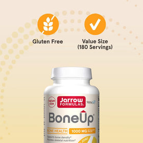 Jarrow Formulas BoneUp 360 capsules sur fond neutre